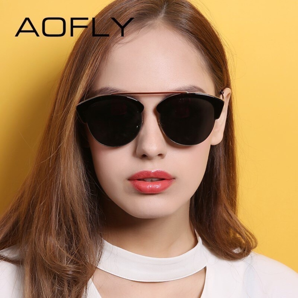 AOFLY Authentic Semi-Rimless Sunglasses